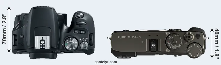 Compare SL2 versus X-Pro3 top