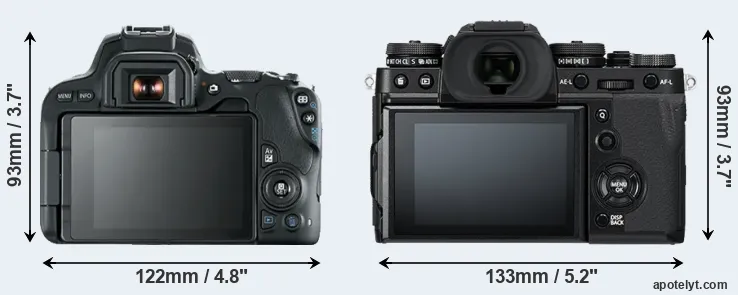 Comparison SL2 or X-T3 rear