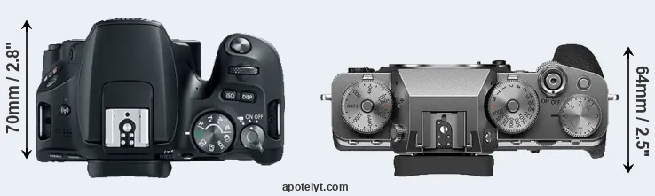 Compare SL2 versus X-T4 top