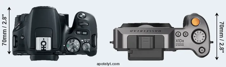 Compare SL2 versus X1D II top
