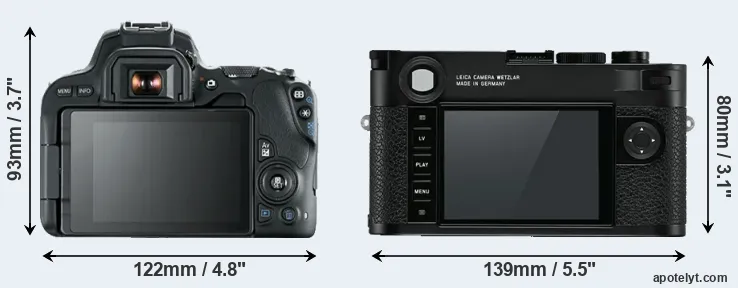 Comparison SL2 or M10 rear
