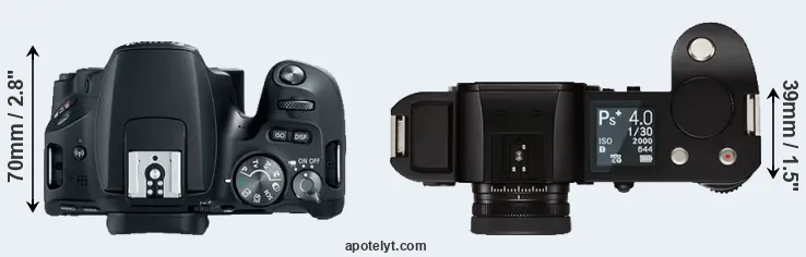Compare SL2 versus Leica SL top
