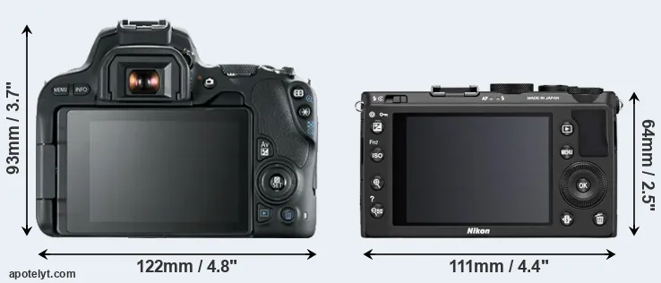 Comparison SL2 or Coolpix A rear