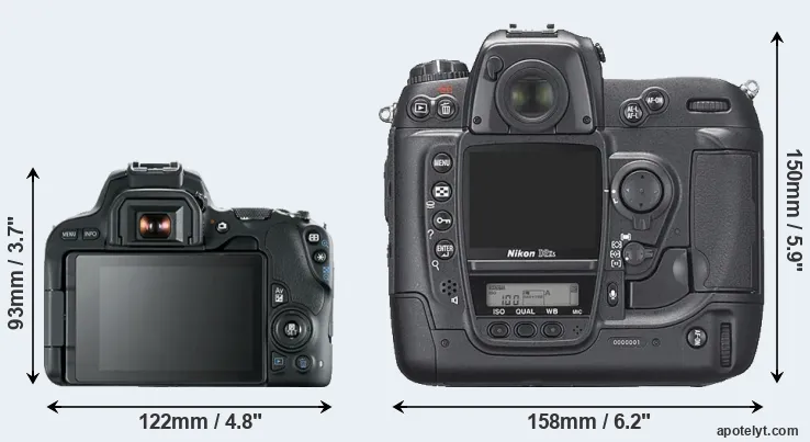 Comparison SL2 or D2Xs rear