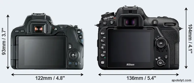 Comparison SL2 or D7500 rear