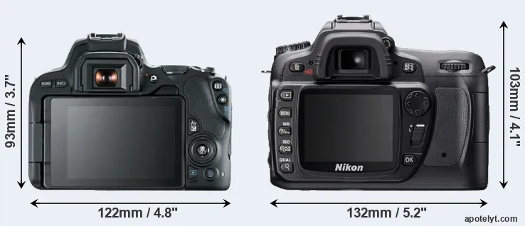 Comparison SL2 or D80 rear