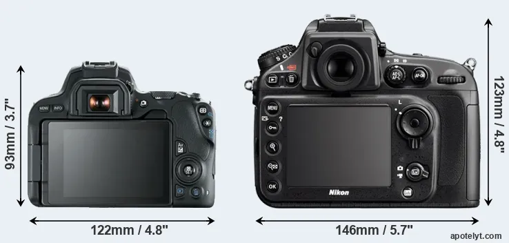 Comparison SL2 or D800E rear