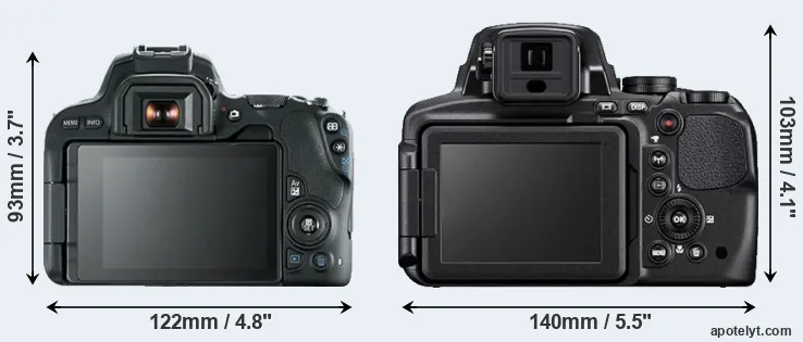 Comparison SL2 or P900 rear