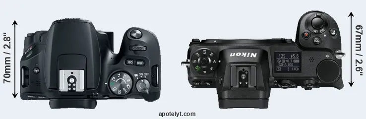 Compare SL2 versus Z6 top