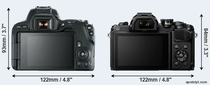Comparison SL2 or E-M10 III rear