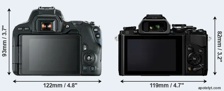 Comparison SL2 or E-M10 rear