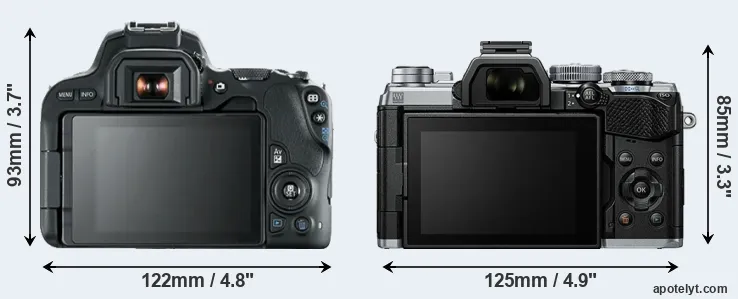 Comparison SL2 or E-M5 III rear