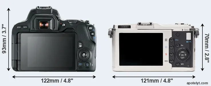 Comparison SL2 or E-P1 rear