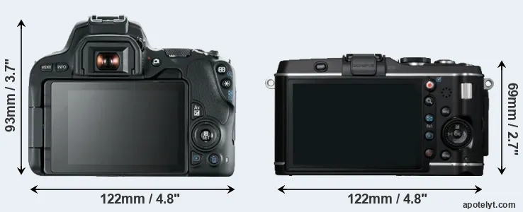 Comparison SL2 or E-P3 rear