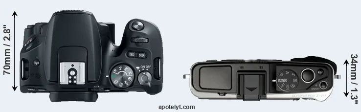 Compare SL2 versus E-P3 top