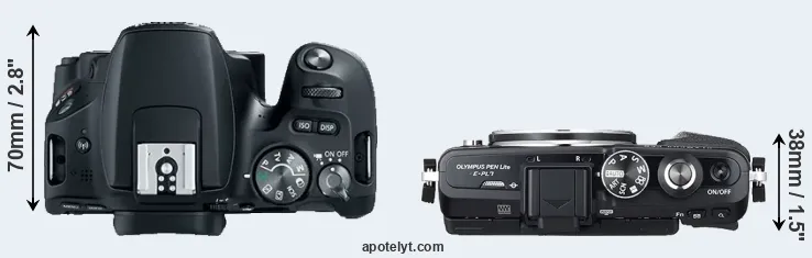 Compare SL2 versus E-PL7 top