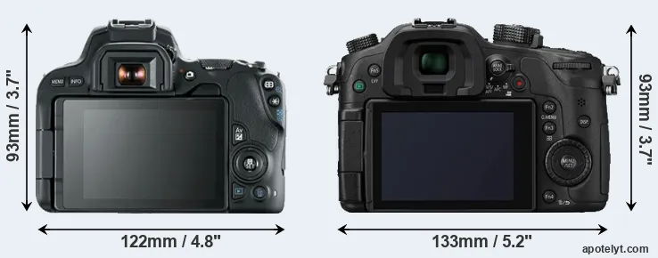 Comparison SL2 or GH4 rear