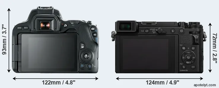 Comparison SL2 or GX9 rear