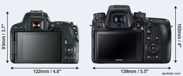 Comparison SL2 or NX1 rear