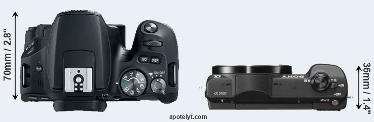 Compare SL2 versus A5100 top