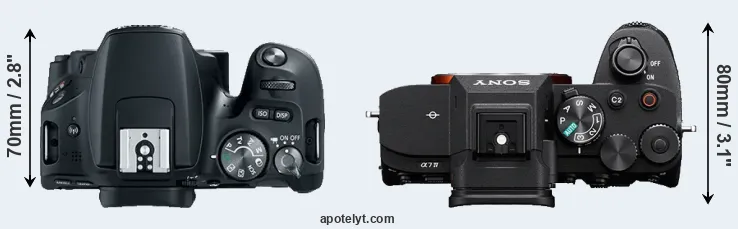 Compare SL2 versus A7 IV top