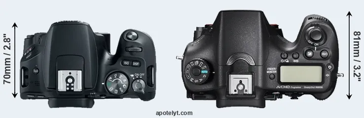 Compare SL2 versus A77 II top