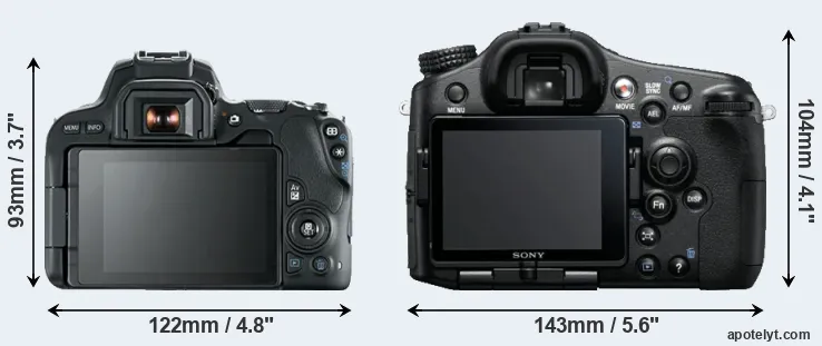 Comparison SL2 or A77 rear