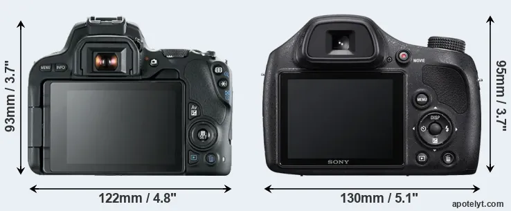 Comparison SL2 or H400 rear