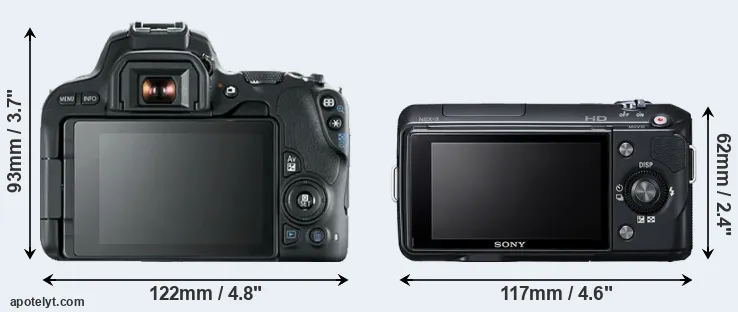 Comparison SL2 or NEX-3 rear