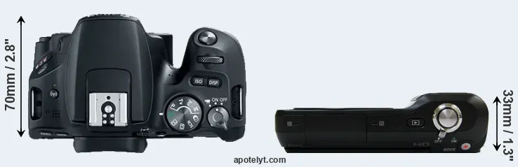 Compare SL2 versus NEX-3 top