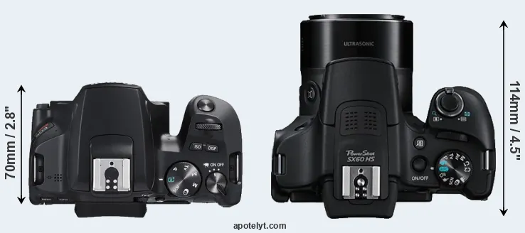 Compare SL3 versus SX60 top