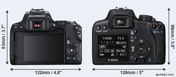 Comparison SL3 or XS rear