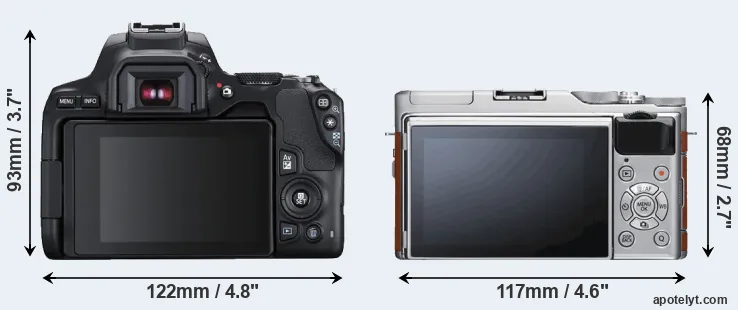 Comparison SL3 or X-A5 rear