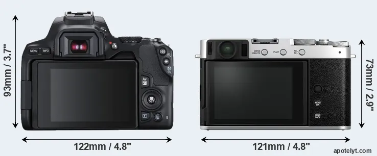 Comparison SL3 or X-E4 rear