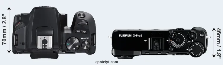 Compare SL3 versus X-Pro2 top