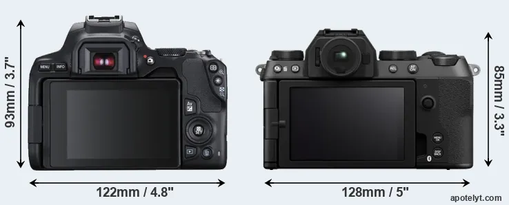 Comparison SL3 or X-S20 rear