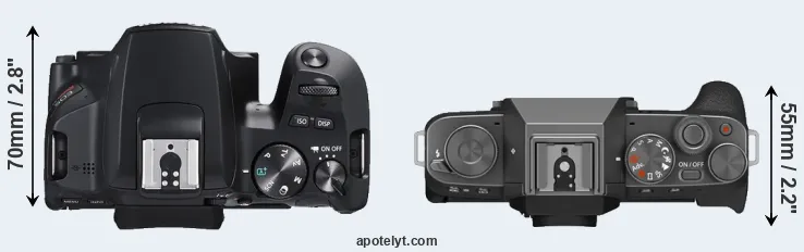 Compare SL3 versus X-T200 top