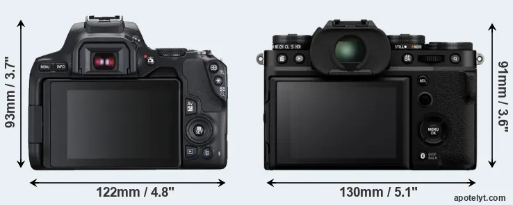 Comparison SL3 or X-T5 rear