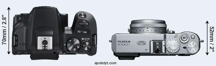 Compare SL3 versus X100T top