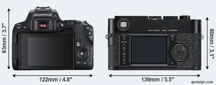 Comparison SL3 or M9 rear