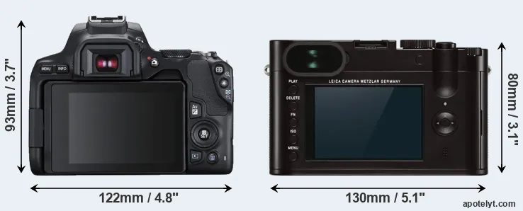 Comparison SL3 or Q Typ 116 rear