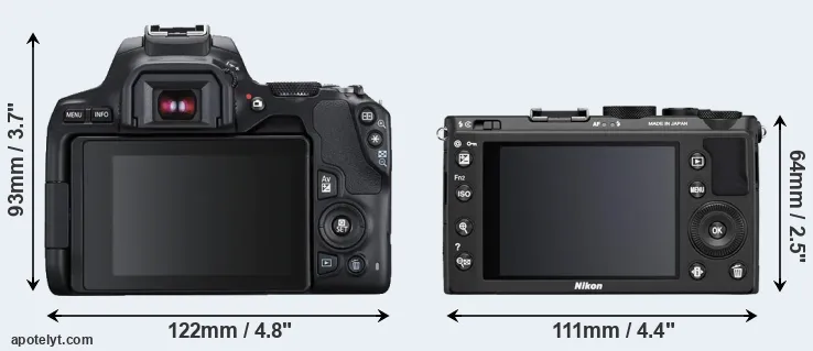 Comparison SL3 or Coolpix A rear