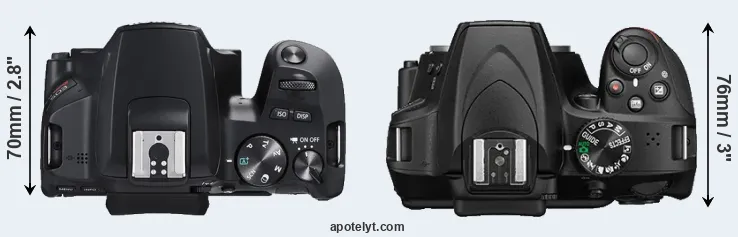 Compare SL3 versus D3400 top