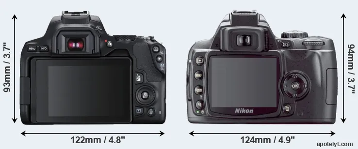 Comparison SL3 or D40X rear