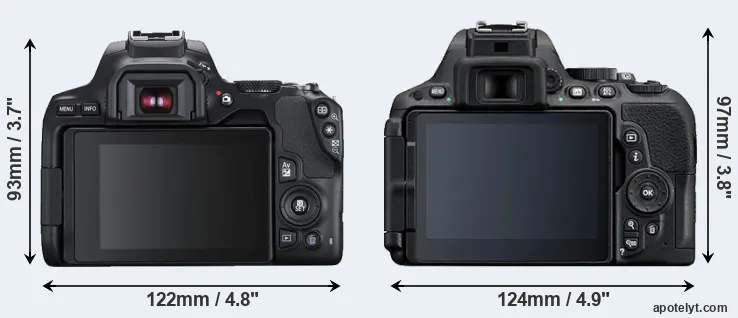 Comparison SL3 or D5500 rear