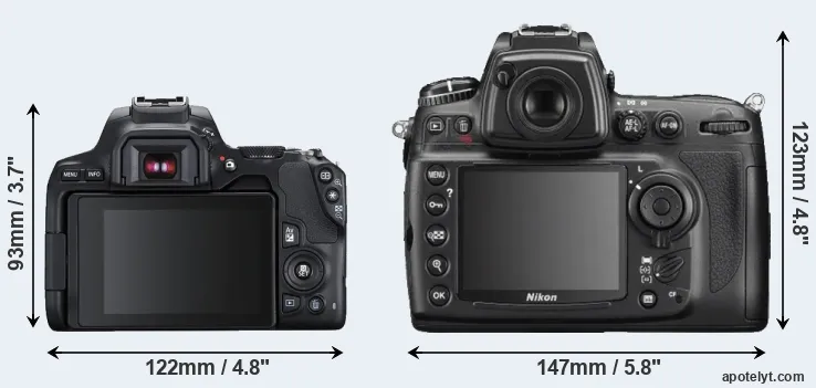 Comparison SL3 or D700 rear