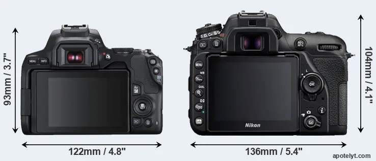 Comparison SL3 or D7500 rear