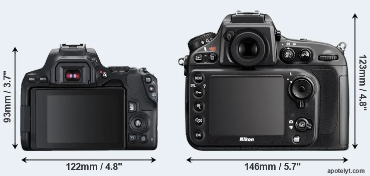 Comparison SL3 or D800E rear