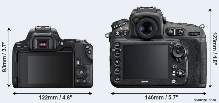 Comparison SL3 or D810 rear