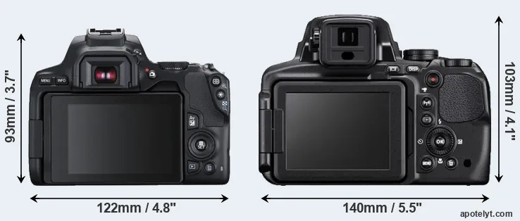 Comparison SL3 or P900 rear
